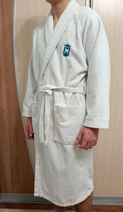 Халат махровий білий