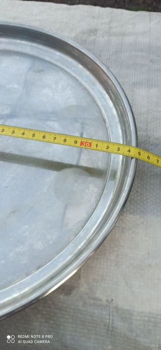 Разнос никелированный, блюдо диаметр 35 см Индия в отличном б у сост