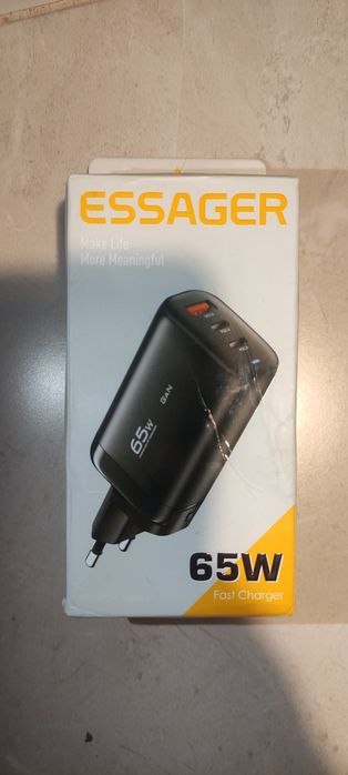 Мережевий зарядний пристрій ESSAGER GaN Chager 2G+U65W