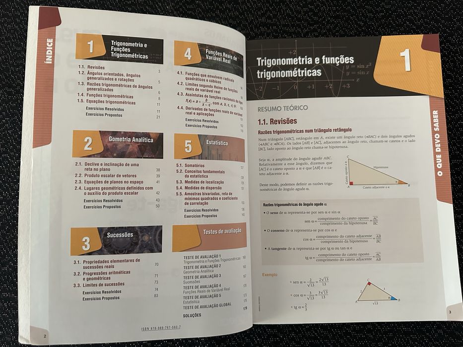 Caderno de atividades / exercícios Preparar os Testes de Matemática A 11.º ano