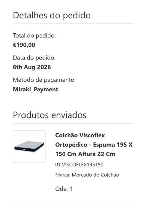 Colchão Viscoflex Ortopédico - Espuma 195 X 150 Cm Altura 22 Cm (NOVO)