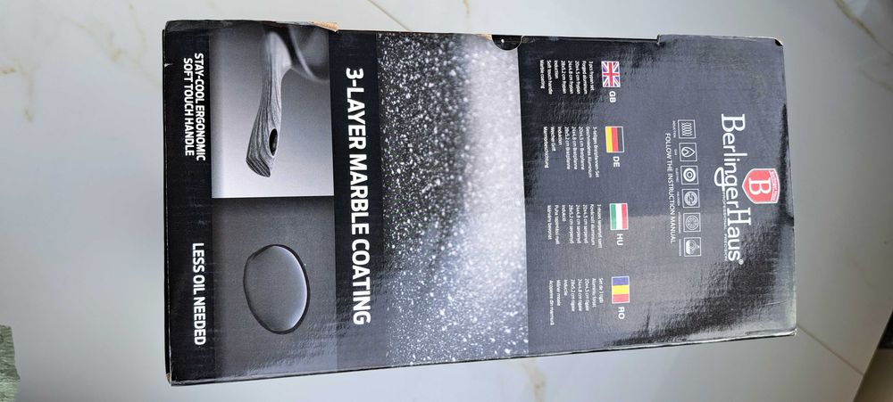 Zestaw Patelni 3 Elemnetowy  Berlinger Haus Ebony Rosewood granitowe