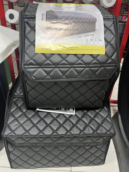 Сумка в багажник на липучках шкірзам АвтоКомфорт S i M і L