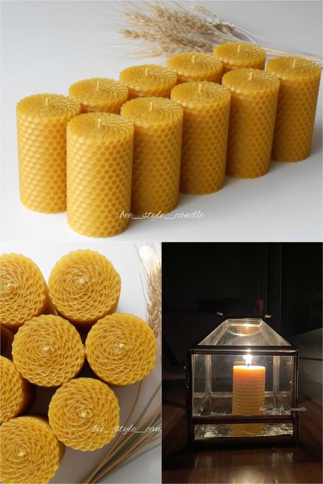 Набір свічок, натуральні свічки, свічки воскові, свічки для тортика