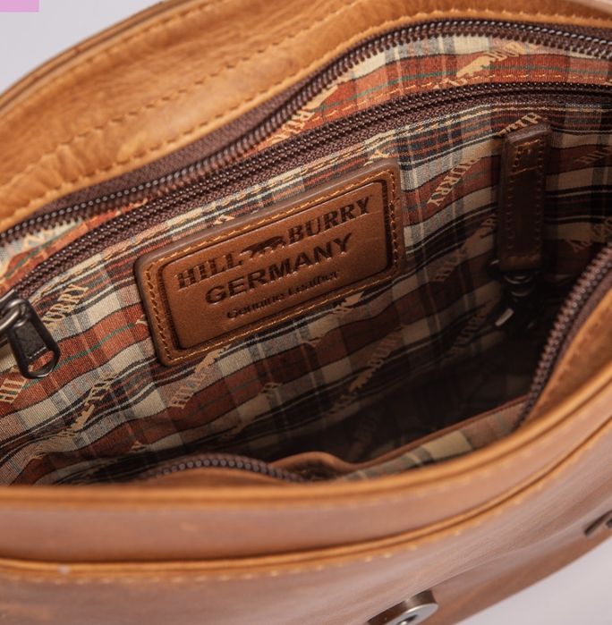 Hill Burry Кожаная Сумка Мессенджер Hill Burry из натуральной кожи