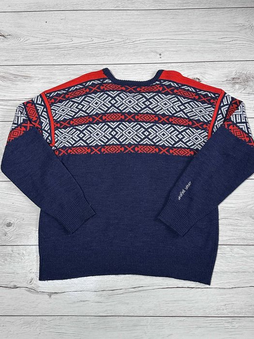 VIKAFJELL sweter wełniany z wełną skandynawski norweski góralski XXL