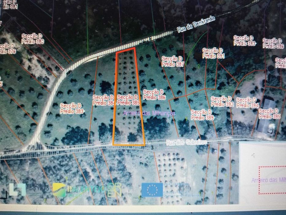 Terreno Rustico Inserido em zona de campo, localizado na periferia da Localidade