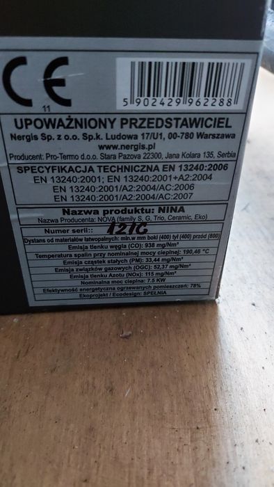 Piecyk kominek koza opał drzewo