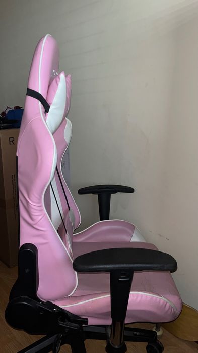 Cadeira Gaming Matrics Rosa/Branco/Preto