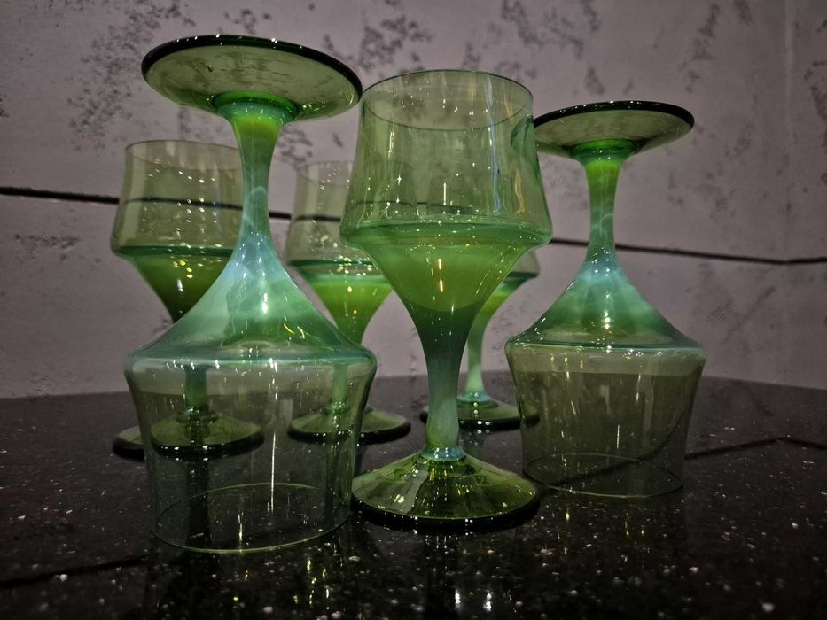 6x Kieliszki Z. Horbowy HSA Barbara zielone