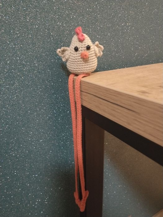 Reksio Jack Russell terrier zakładka do książki na szydełku