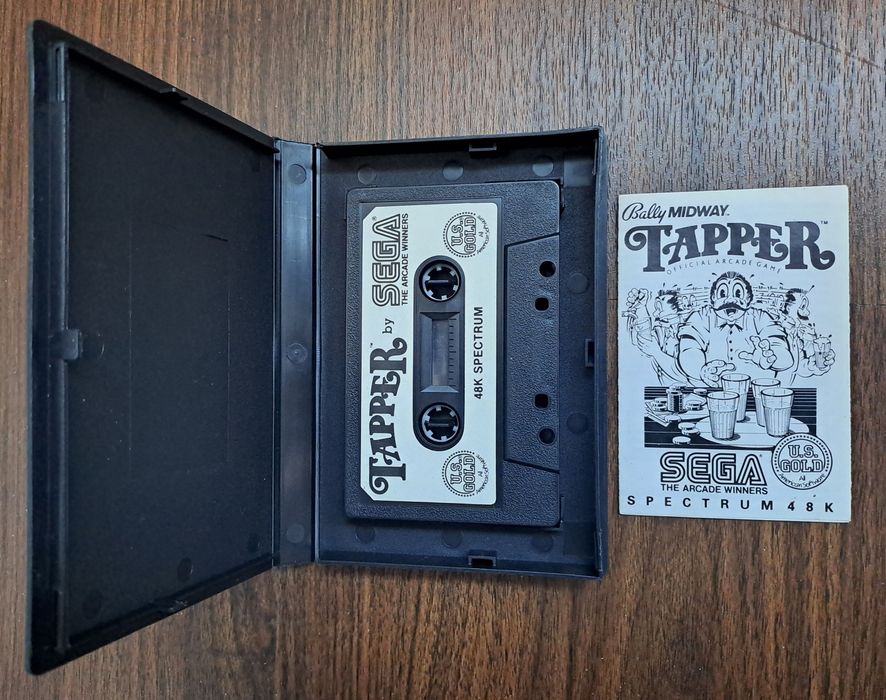 Cassete K7 jogo Tapper Sinclair ZX Spectrum (original) vintage