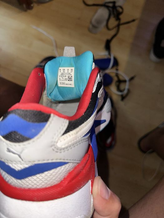 Puma RS-X3 Puzzle branco e azul