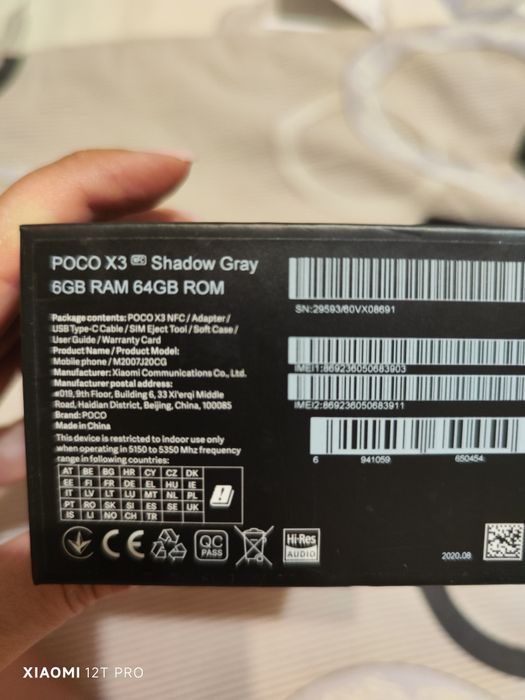 POCO X3 NFC 6/64 GB Shadow Gray – у хорошому стані