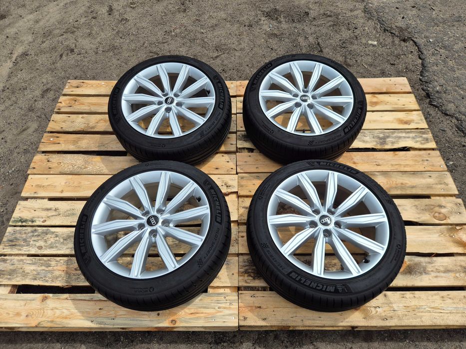 Komplet Koła LATO Felgi 19" Cali 5x112 ET40 8.5J Audi A6 S6 C8 C7 C6 Oryginał A4 A5 Q5 VW Seat Skoda