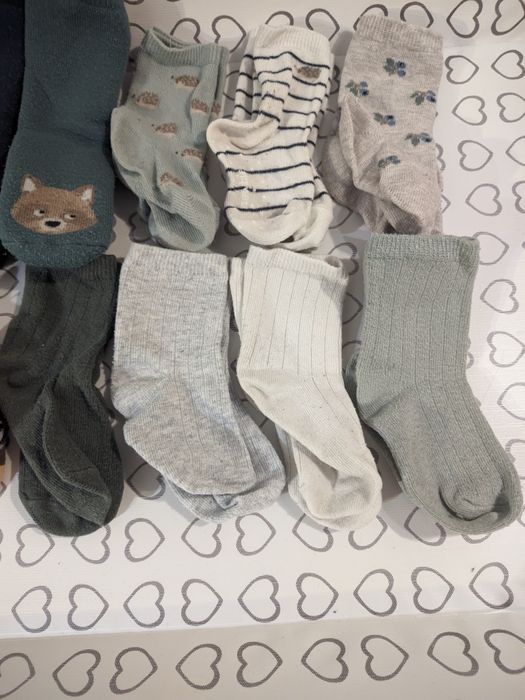 Skarpetki niemowlęce Newbie, C&A, H&M, Bobutki