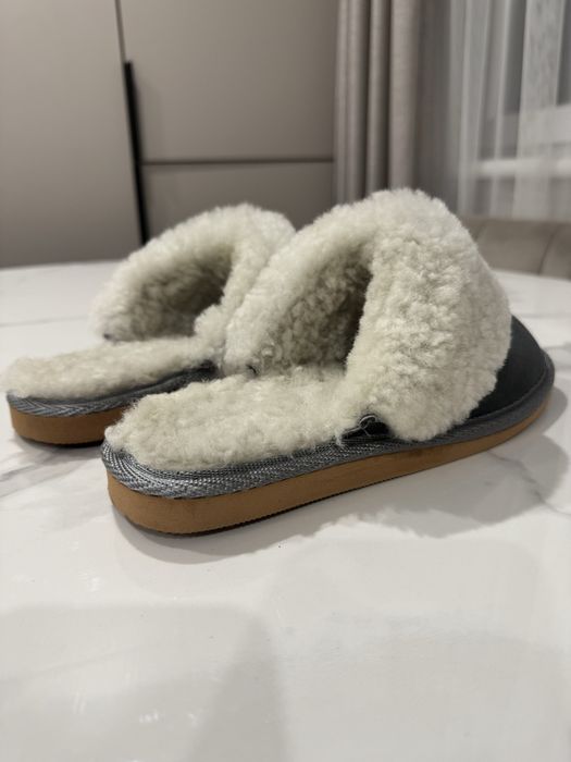 Тапки домашні з натуральної шкіри