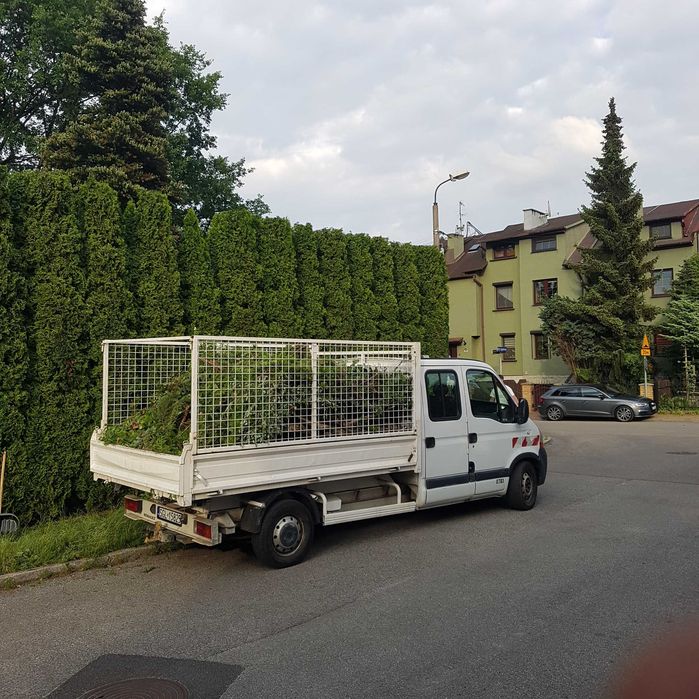Przycinanie żywopłotów, wycinka drzew i krzewów, wywóz odpadów zielonych