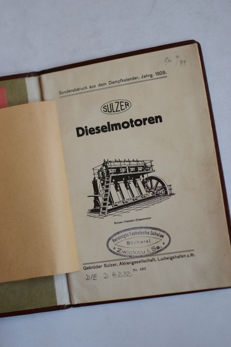 Dieselmotoren Sulzer: Sonderabdruck aus dem Dampf-Kalender