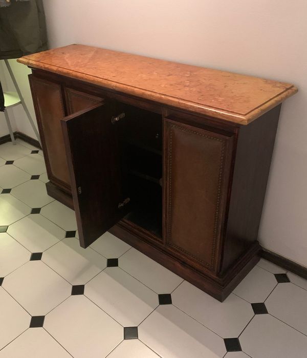 Aparador Mogno Maciço c/
Tampo Mármore Estremoz