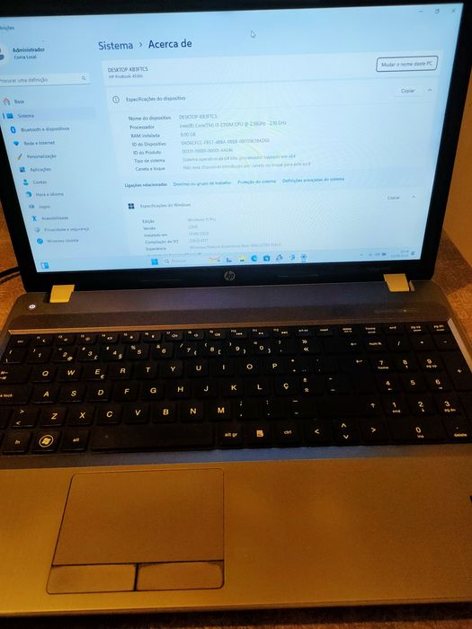 HP Probook 4530s 8GB SSD 120Gb