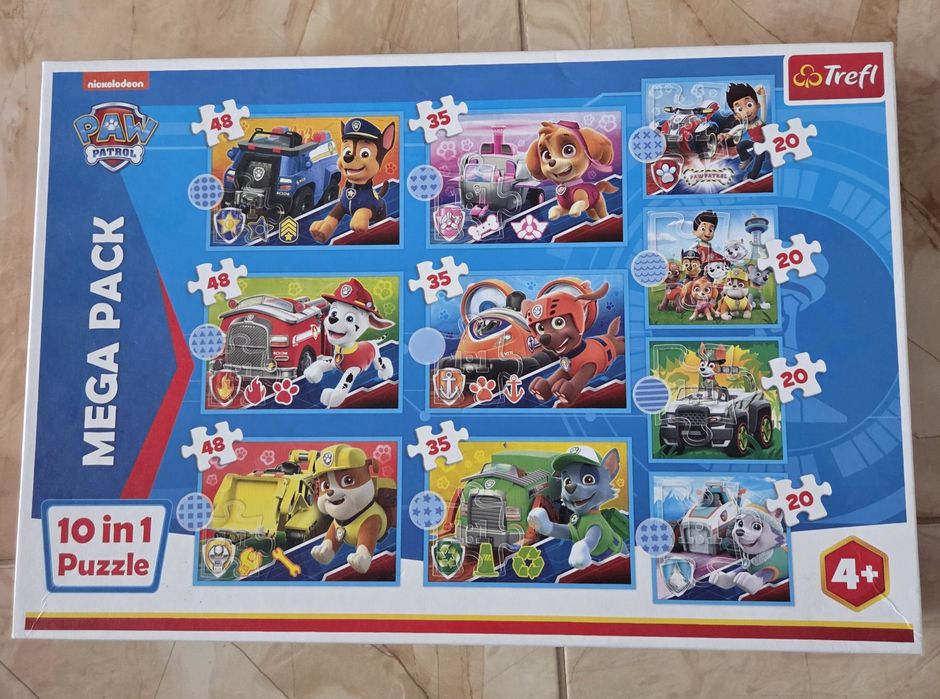 Puzzle Trefl, 10w1, wiek 4+