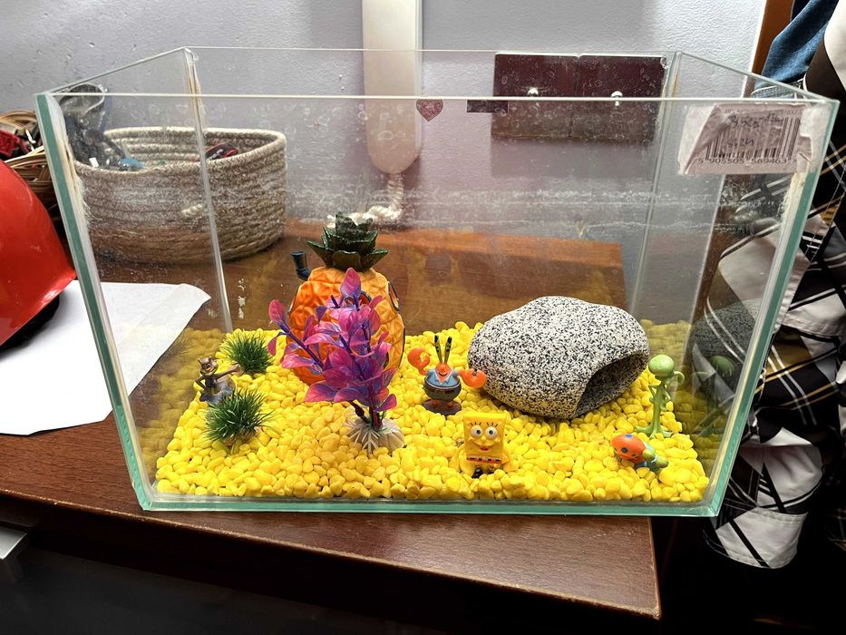 Akwarium dla rybki 15 litrów wyposażone