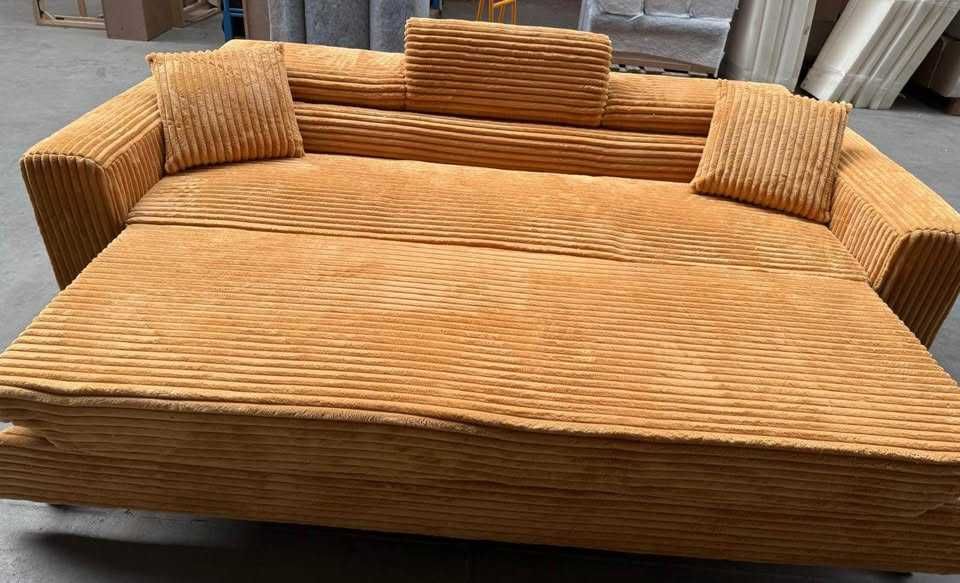 Kanapa Trójka w tkaninie Top Sztruks PREMIUM od PRODUCENTA