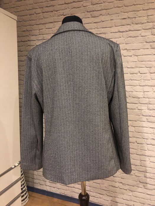 Żakiet szary w jodełkę 2XL