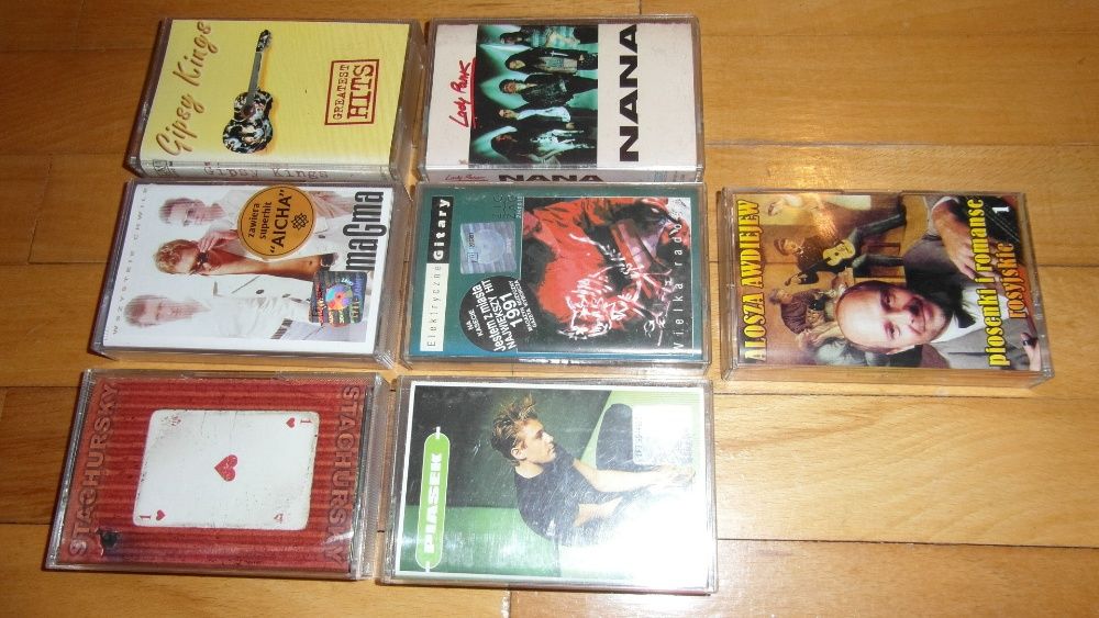Kasety magnetofonowe_złom kasetowy/stan nieznany 7 sztuk-kasety audio