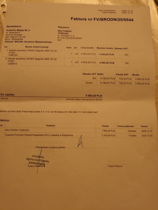Aparat słuchowy Widex nowy na gwarancji