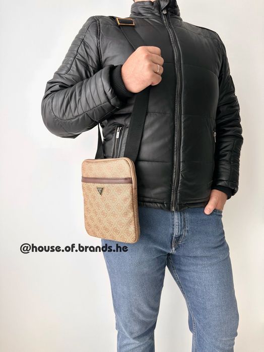 GUESS Vezzola crossbody Мужская сумка оригинал чоловіча сумочка гезз