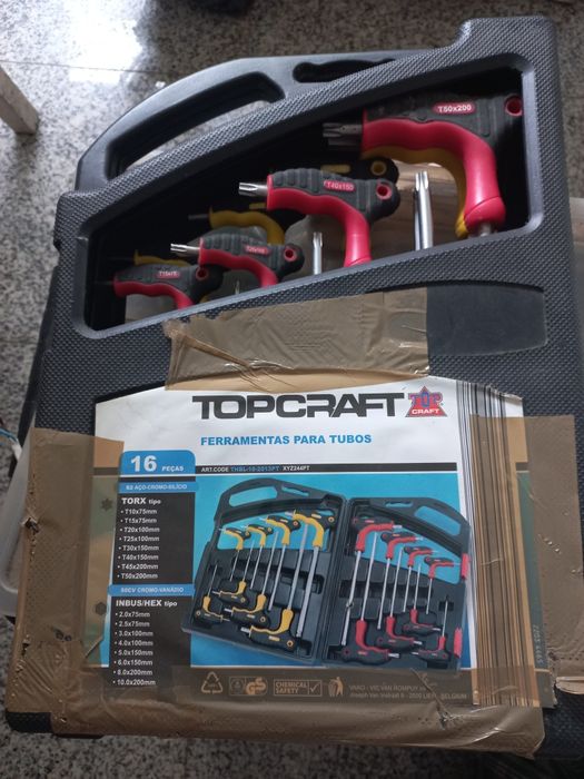Maleta nova com kit de 16 peças para tubagens
