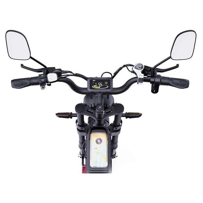 Bicicleta elétrica Ridstar YVY C20 Max, motor de 2000W, bateria de 52V