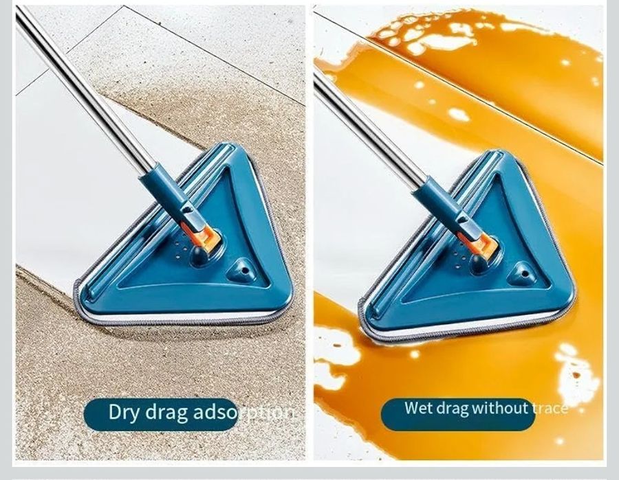 Obrotowy mop  360° z długim uchwytem regulowany, do okien, podłogi etc