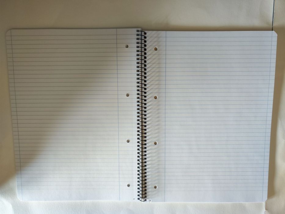 Conjunto de 5 Cadernos linhas A4 de Espiral da Liderpapel