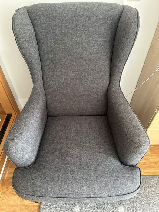 Poltrona decorativa cor cinzenta Wendy, como nova da Conforama, cinzen