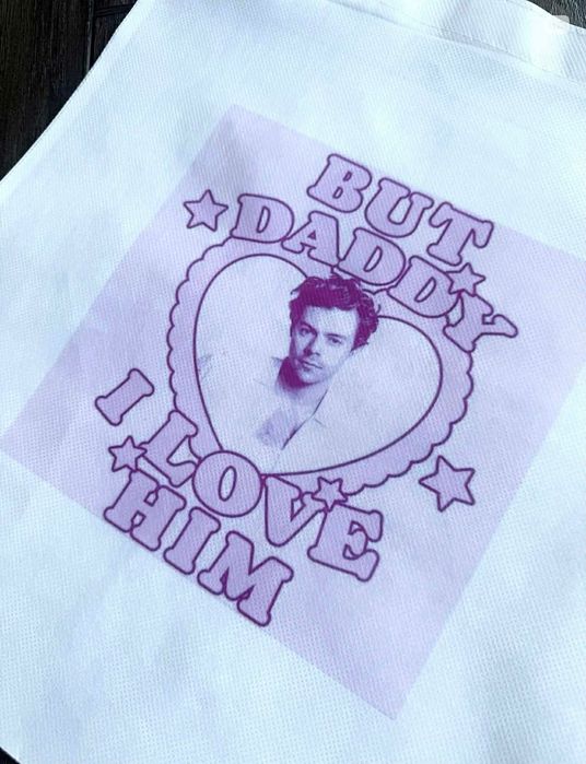 Torebka torba tote bag materiał non woven harry styles