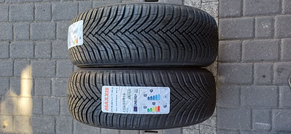 195/60R16 93V MAXXIS , dwie nowe opony wielosezonowe.