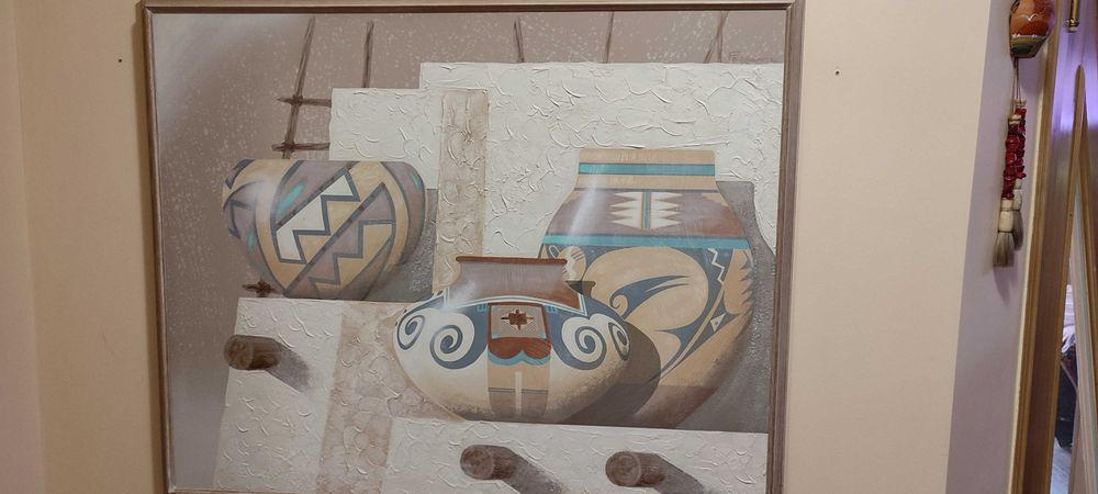 Duży obraz, olej, płótno