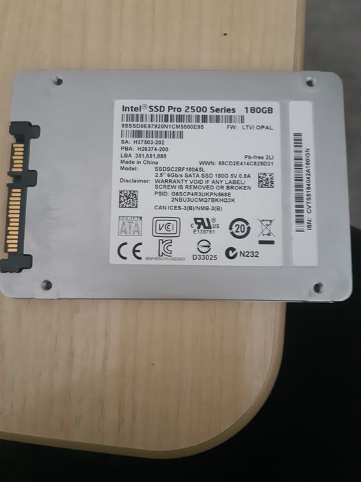 Dysk ssd 180 gb do laptopa