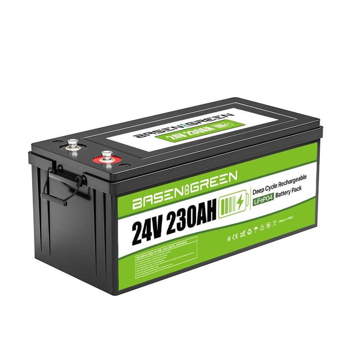 Akumulator LiFePO4 24V 230Ah BasenGreen 5.88kWh Bluetooth FV23%