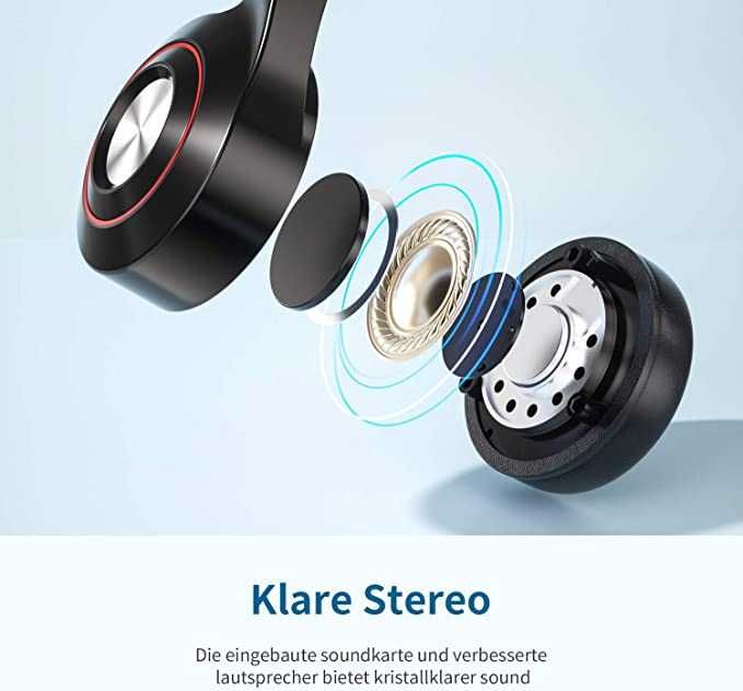 Newaner Auriculares PC com cabo e microfone - como novos