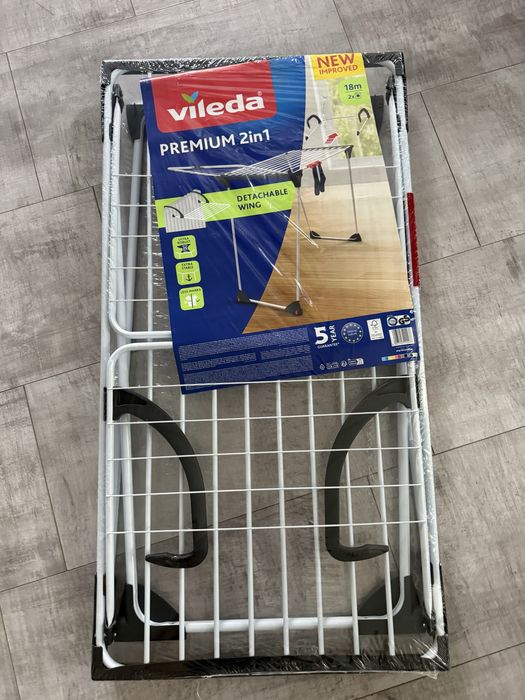Nowa suszarka do ubran na pranie Vileda Premium 2in1 gwarancja