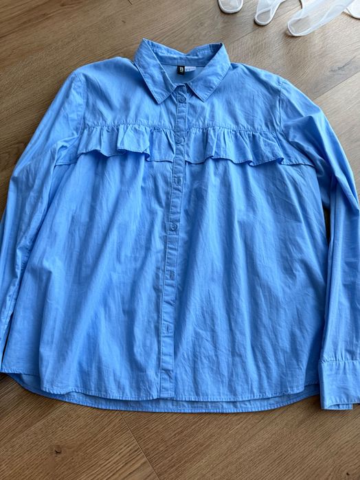 Сорочка голуба та біла H&M M