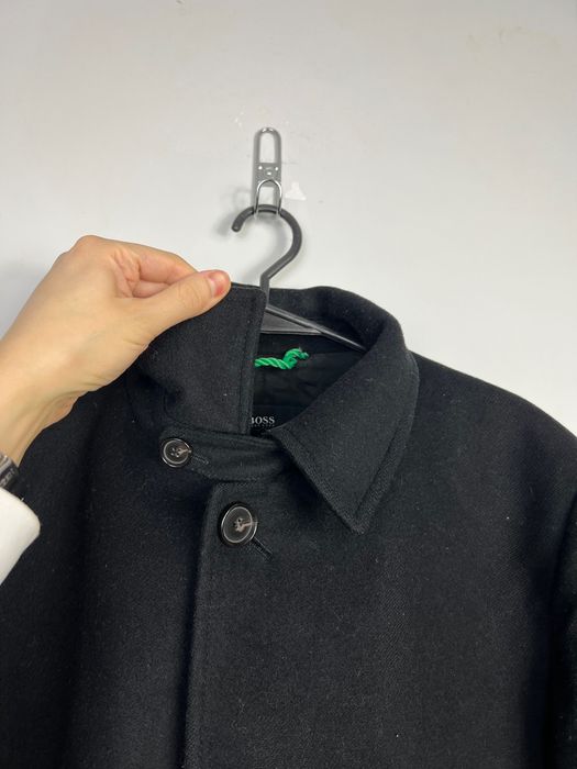 Wełniany Sweter Hugo Boss Klasyczny Czarny