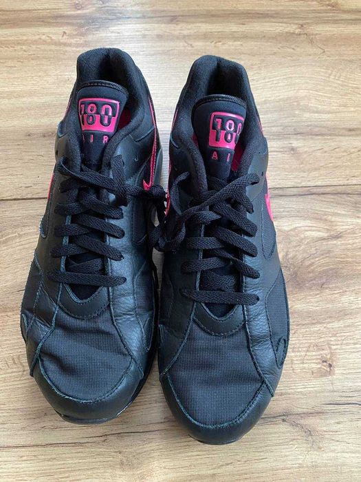 Nike Air Max 180 оригінал кросівки 46 розмір чорні з рожевим