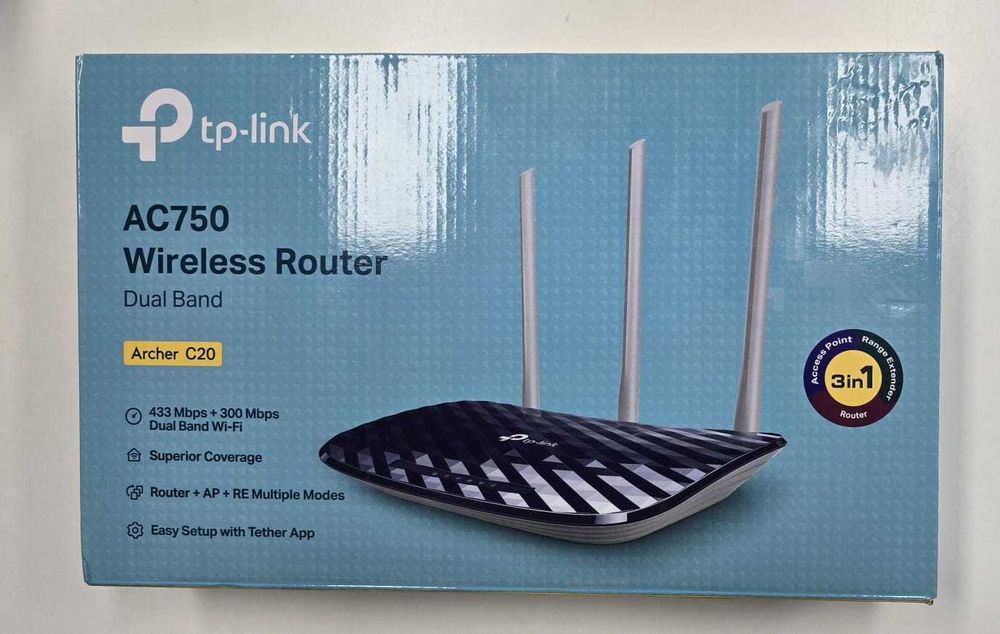 Router dwupasmowy TP-Link Archer C20 AC750 Gwarancja