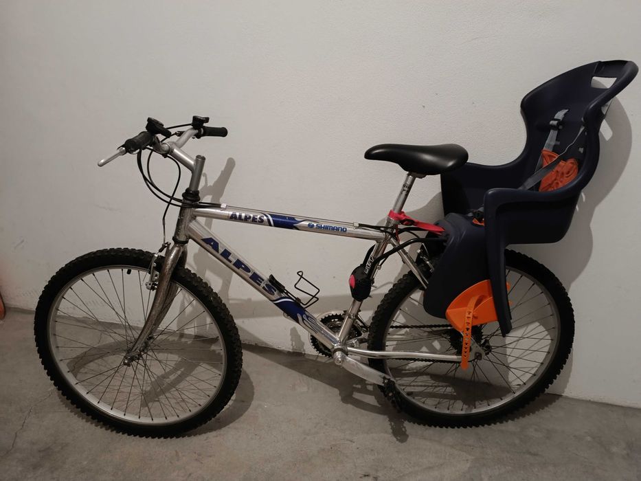 Bicicleta BTT com cadeira de Criança