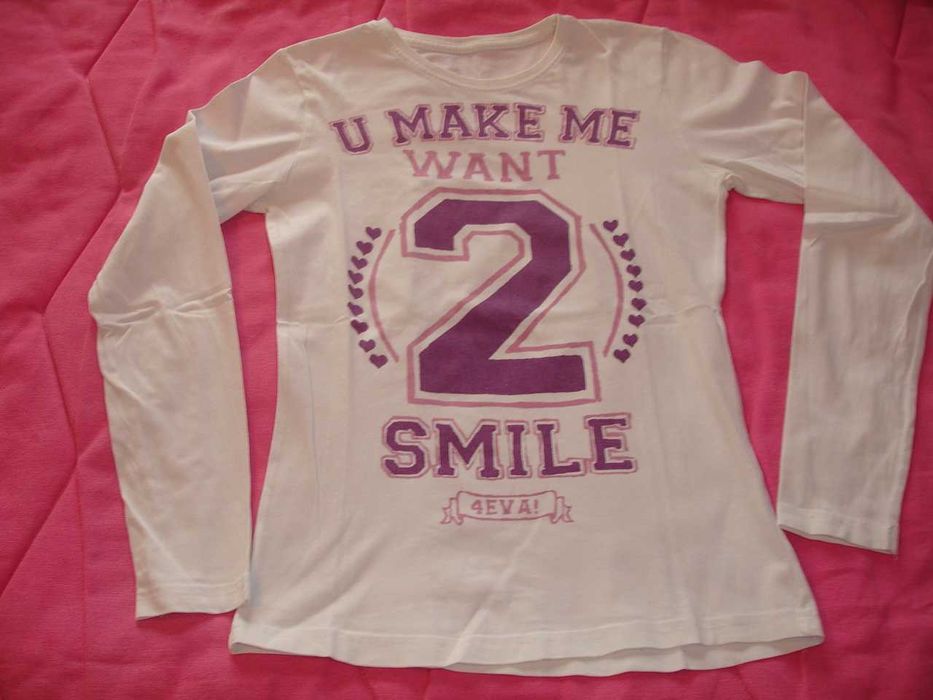 t-shirts manga comprida 12 anos